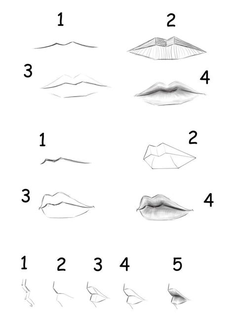 Male Lips Drawing Step By Step Lashaun Frasier