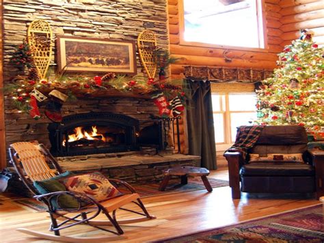 These homes are true log cabins through and through. cabin christmas decorating ideas log cabin christmas decor ...