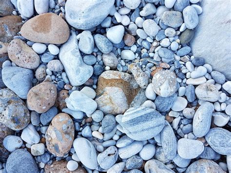 Smooth Pebbles On A Pebble Beach Stock Image Image Of Stone Good