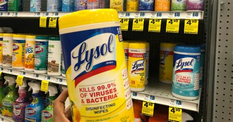 Lysol Disinfectant Wipes 80 Count Just 249 At Rite Aid More