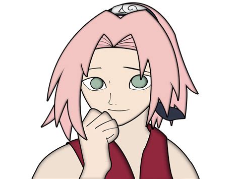 How To Draw Sakura From Naruto 12 Steps With Pictures