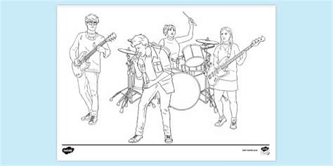 Rock Band Coloring Pages