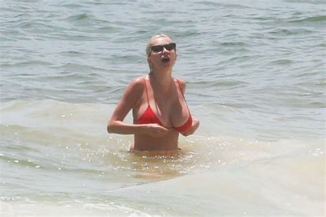 Caroline Vreeland In Red Bikini Gotceleb