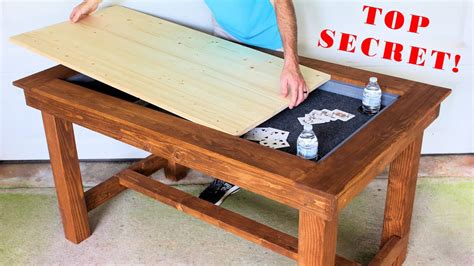 How To Build A Secret Gaming Dining Table Youtube