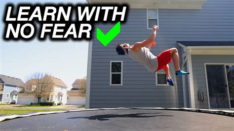 3 Easy Hacks To Get Over Backflip Fear On Trampoline Youtube