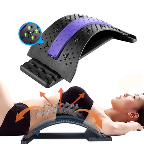 Neizmell Lumbar Support Corrector Back Massager Stretcher Equipment Magic Support Stretch