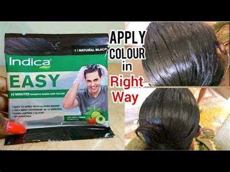 How To Colour Hair With Indica Easy Minutes Shampoo Based Hair