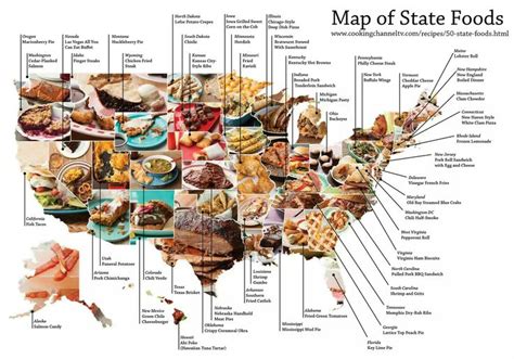 Pin By Stephanie Thompson On Maps And Other Cool Stuff State Foods