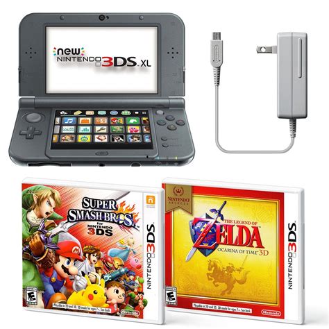 Esta vez no podremos plegarla sino que tendremos las dos pantallas, del mismo. The New Nintendo 3DS XL (Black) w/ Super Smash Bros. 3DS ...