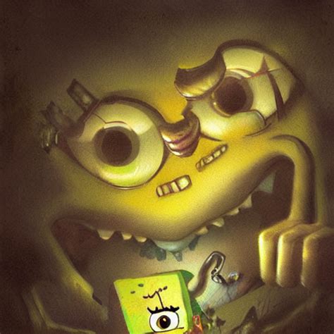 Prompthunt Spongebob Nightmare Fueldigital Artultra Realisticultra