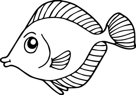 Fish Coloring Pages For Kids - Preschool and Kindergarten | Animal