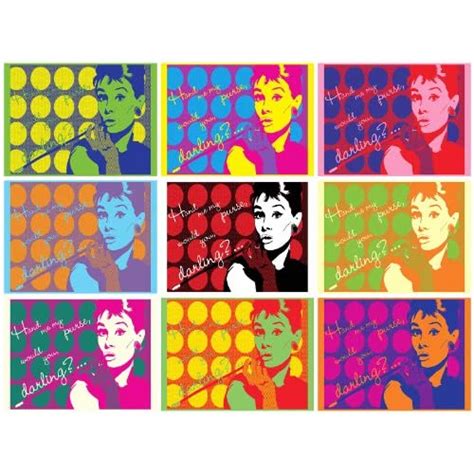 Audrey Hepburn Halftone Pop Art Andy Warhol Style 42 X 30
