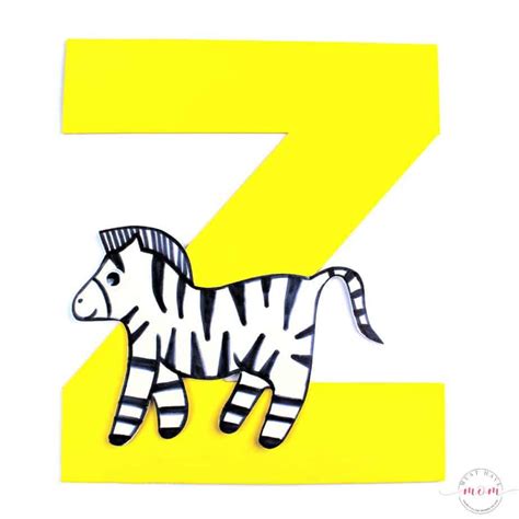 Letter Z Zebra Craft Template Lemonwho