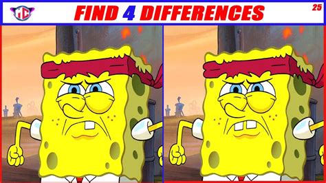 Spot The Difference 14 Spongebob Squarepants Photo Puzzle Brain