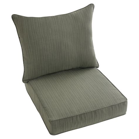 Mozaic Company Sunbrella Dupione Outdoor Corded Chair Cushion And