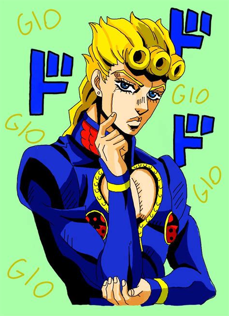 Fanart Giorno Giovanna If The Colours From The Manga Were Used