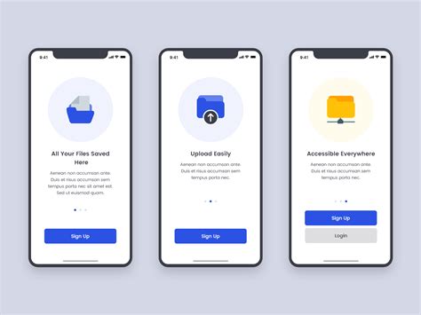 File Manager Welcome Screens By Ammar Yaser On Dribbble