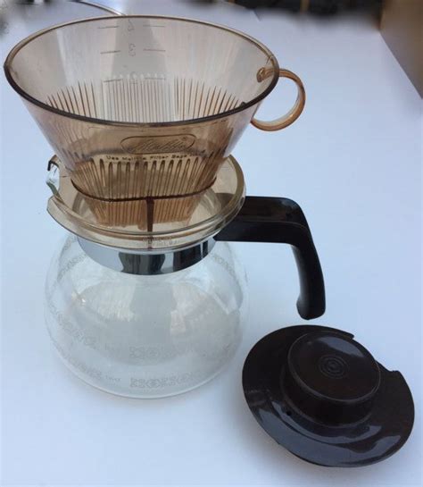 Melitta Coffee Pot 4 Cup Glass Carafe Pot Pour Over Drip Etsy Glass
