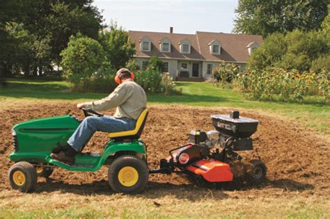 Tow Behind Tiller For Garden Tractor Fasci Garden