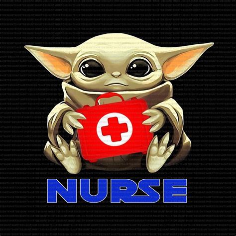Baby Yoda Nurse Svg 195 Svg Png Eps Dxf In Zip File