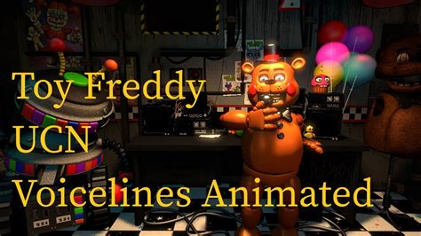 Sfmfnaf Ucn Toy Freddy Ucn Voicelines Animated Youtube