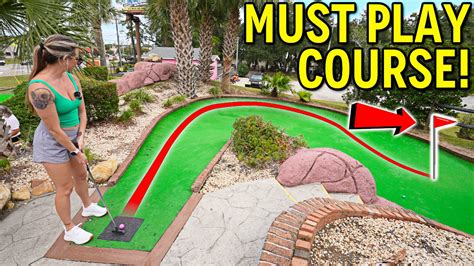 Epic Back To Back Hole In One At This Massive Mini Golf Course Youtube