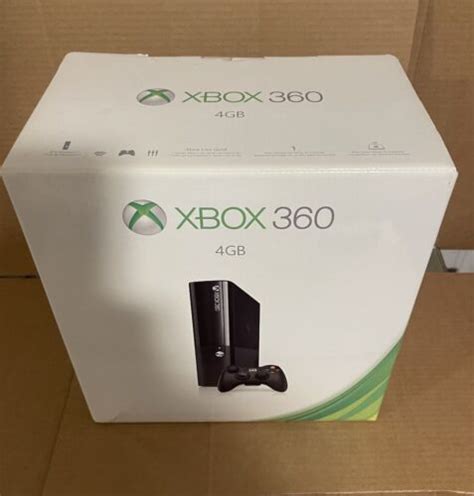 Microsoft Xbox 360 E 4gb Console Black L9v 00001 Model 1538 New Sealed
