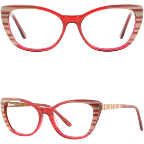 large womens cateye frame plastic acetate prescription glasses rx eyeglasses red ebay