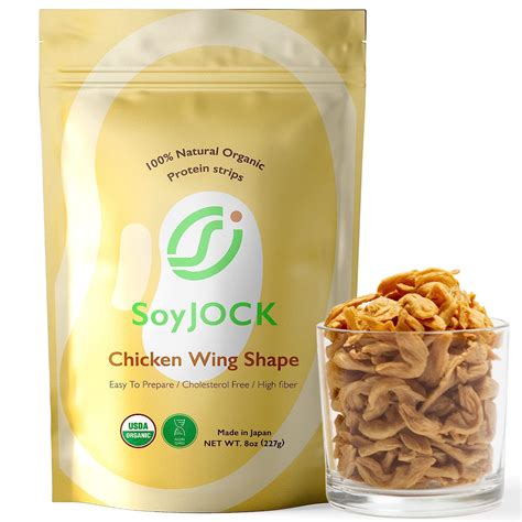 Soyjock Tvp Organic Soy Beans Protein Strips Vegan Meat Substitute