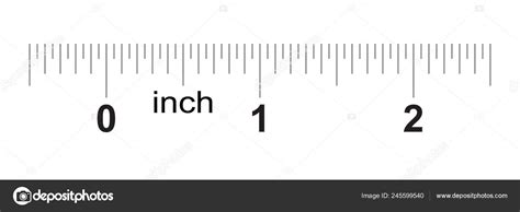 Ruler Inches Metric Inch Size Indicator Decimal System Grid Measuring