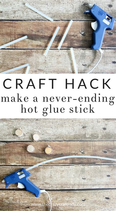 Genius Craft Hack Make Never Ending Hot Glue Gun Sticks The Crazy Craft Lady