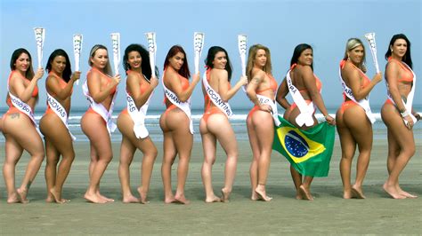 Las Candidatas De Miss Bum Bum Inauguraron Los Juegos Olímpicos En Río