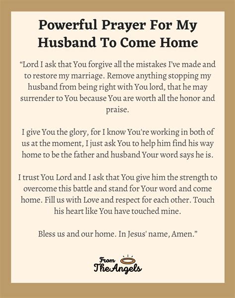 7 Prayers For Husband To Come Back Home Powerful