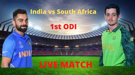 India Vs South Africa St Odi Live Cricket Score Live