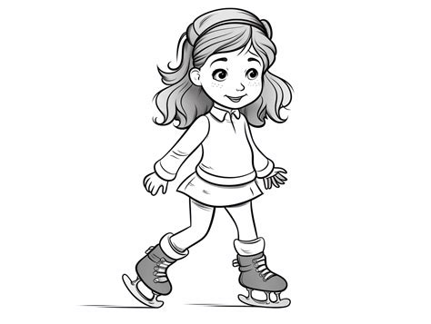 Figure Skating Coloring Page Coloring Page