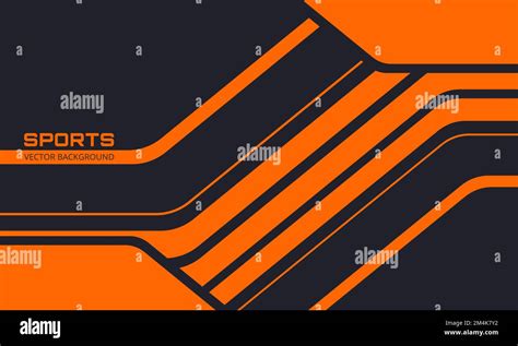Orange And Black Sports Background With Abstract Design Motion Elements