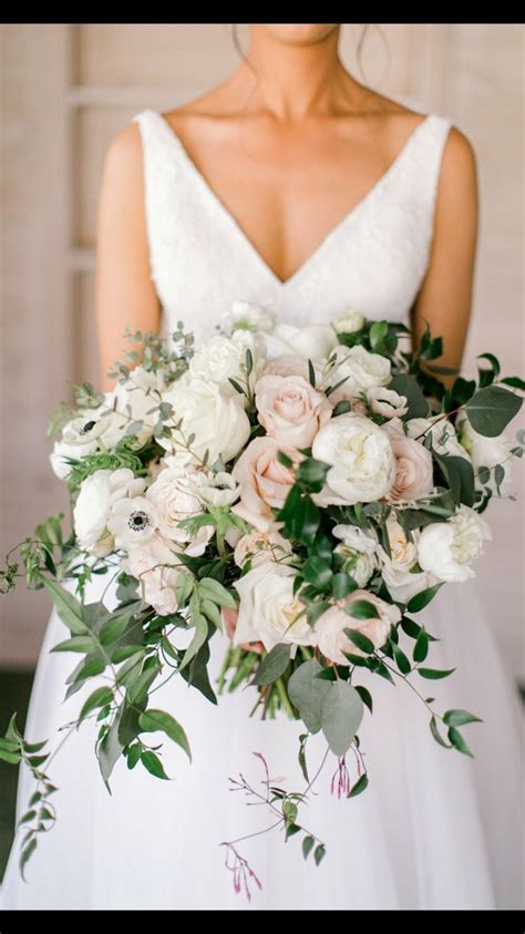 Stunning White And Soft Pink Wedding Bouquet Wedding Bouquets Pink