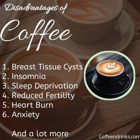 What Are The Disadvantages Of Coffee Drinking Coffee N Drinks