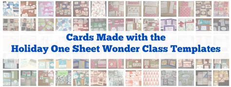 Holiday Edition One Sheet Wonder Online Class