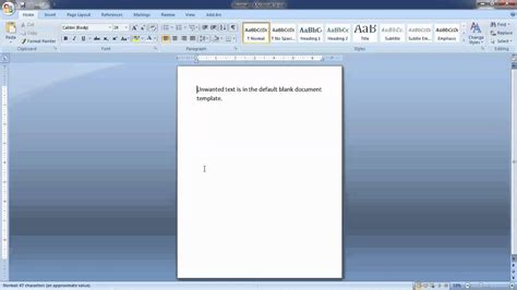 Blank Word Document Template For Your Needs