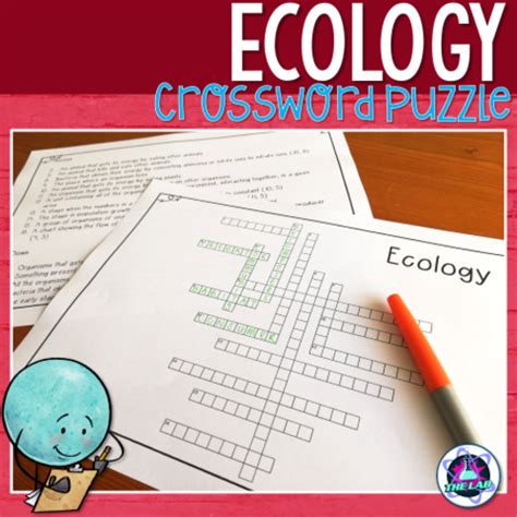 Ecology Crossword Puzzle Teaching Resources