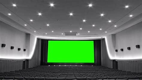 Cinema Hall In Green Screen Free Stock Footage Youtube