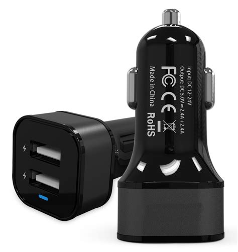 Car Charger Mini 30w 54a Dual Usb Ports Quick Charge 30 And 5v 24a