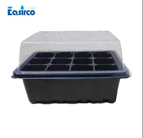 Seedling Tray Sprout Plate 12 Holes Nursery Pots Tray Box4pcs Pack