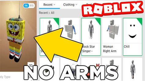 How To Get Invisible Ish Arms In Roblox Costs Robux Youtube