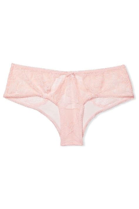 buy victoria s secret micro lace inset cheeky panty from the victoria s secret uk online shop
