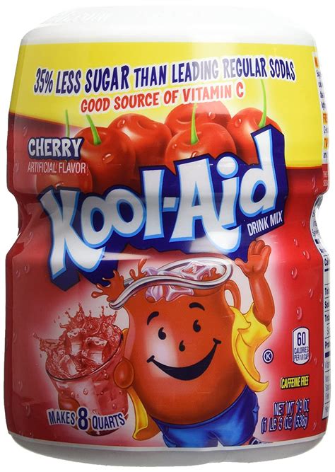 Kool Aid Cherry Flavour Drink Mix Powder 538 G Health And Personal Care