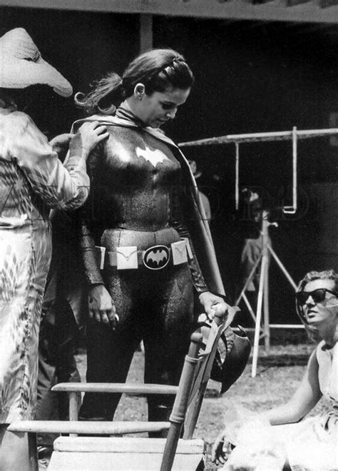 Yvonne Craig Suiting Up As Batgirl 1968 Vgb Batman Tv Show Batman