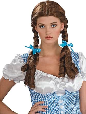 Amazon Com Rubie S Womens Wizard Of Oz Dorothy Costume Wigs Brown One Size US Clothing