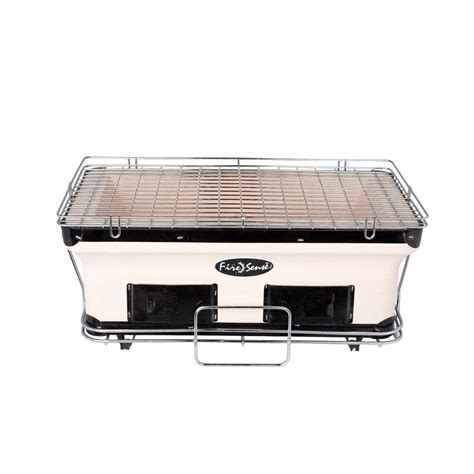 Comes with an inner charcoal steel case for holding charcoal briquettes in place and safety. Fire Sense Large Yakatori Charcoal Portable Grill in Tan ...